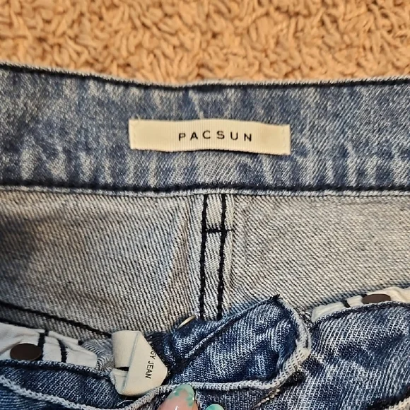 Pacsun Eco Bandana Patch High Waisted Baggy Jeans - Picture 4 of 10